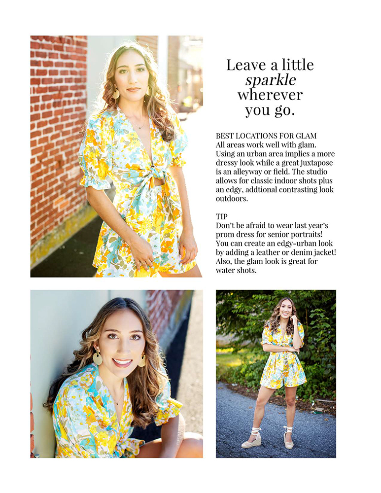 examples of style guide for high school senior portrait photographers