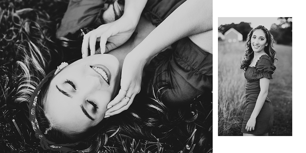 Culling Your Photos evokes emotion when done correctly such as these two back and white photos of a high school senior