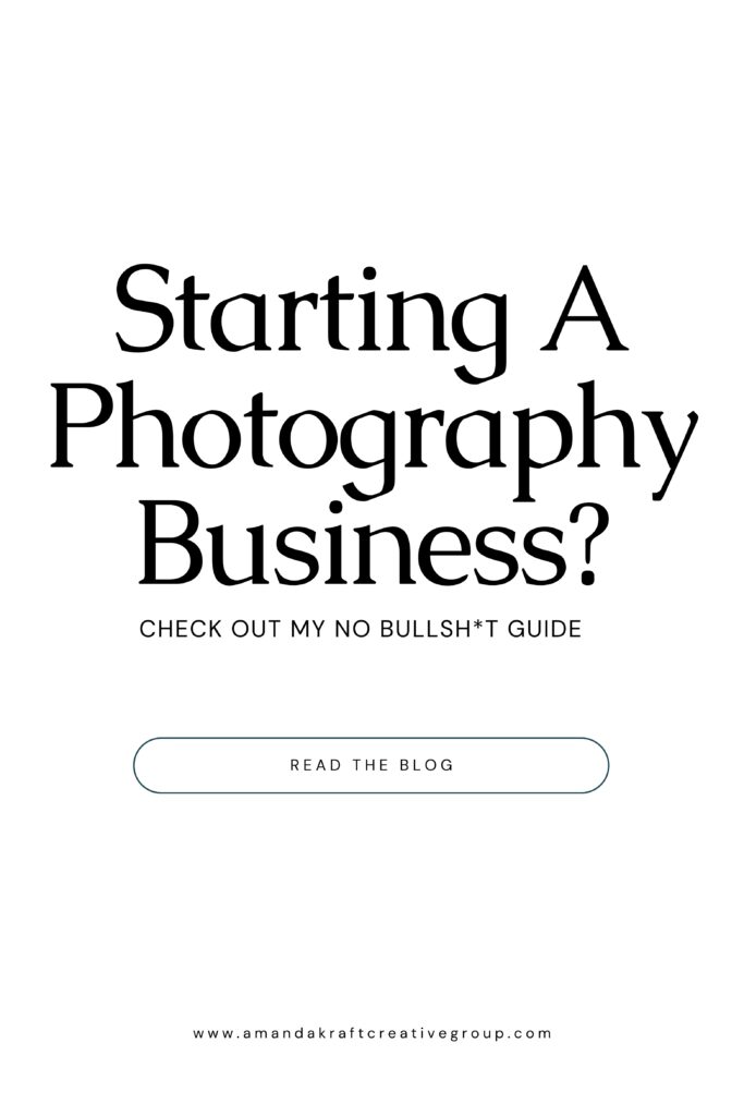 a eye catching flyer for a no bs guide to starting your photography business